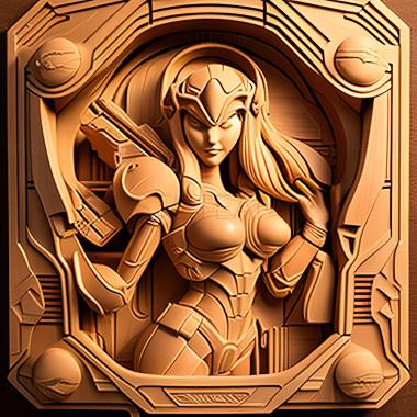 3D model st Samus Aran Nintendo Universe (STL)